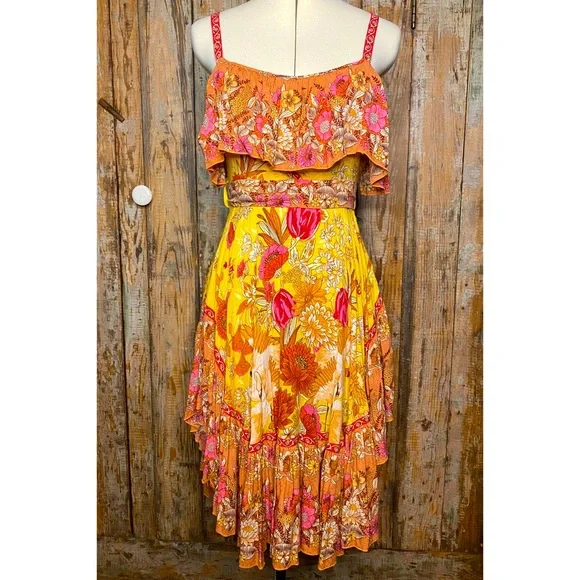 spell siren song midi dress Spell Gypsy Siren Song Midi Dress Blue Motif